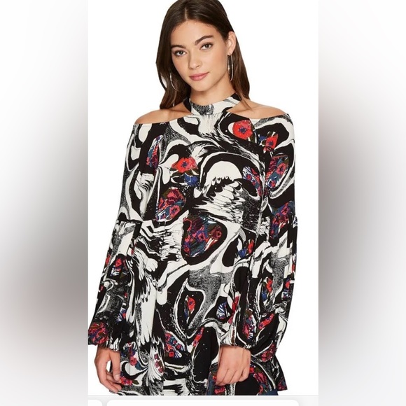 Free People Drift Away Printed Tunic - Picture 1 of 14